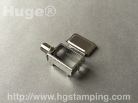 F connector with metal shielding box