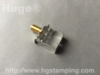 75om F connector &metal shielding cover 