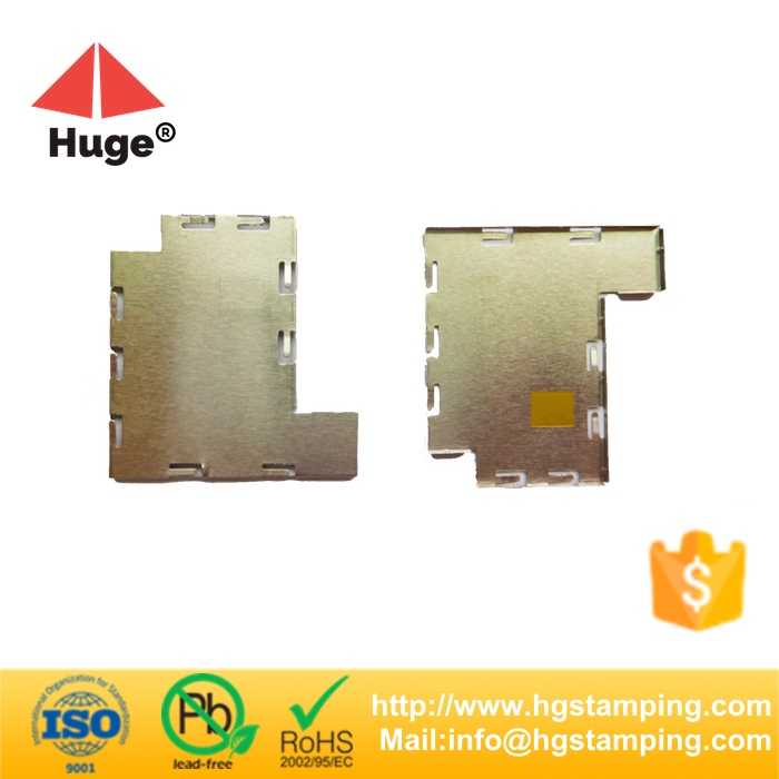 Customized two piece EMI RF shields for GPS