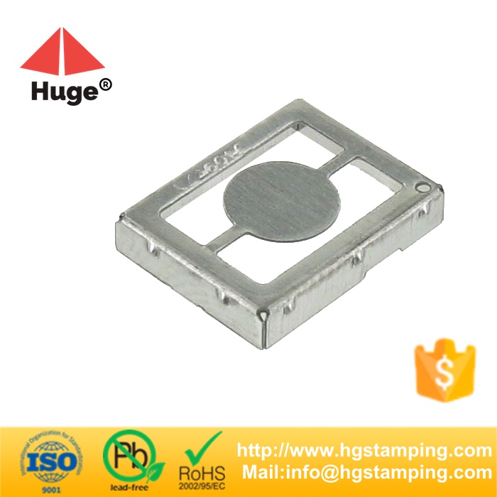 ROHS progressive stamping nickel silver rf shielding frame for pcb board