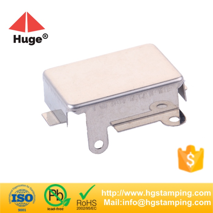 Precise progressive stamping pcb shielding can with connector