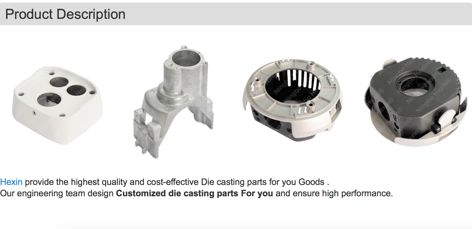 die casting parts for camera 